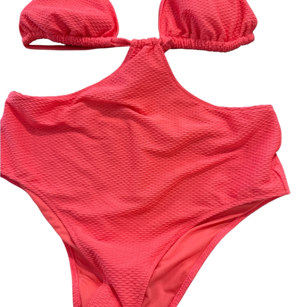 Aerie hot pink bright One-Piece cheeky Swimsuit